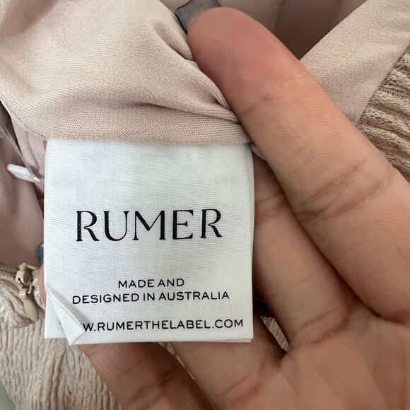 Rumer The Label x Revolve Nude Resortwear Cassidy Maxi Dress Size Medium - Picture 11 of 12